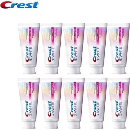 Small Sample 3DBrilliance Crest Rich Foaming Whitening Toothpaste Toothpaste White Toothpaste Activated Teeth Whitening 20g*10