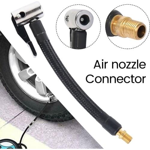 Bike Motorcycle Car Tire Air Inflator Hose Inflatable Pump Extension Tube Connection Quick Inflation Chuck Locking Air Chuck