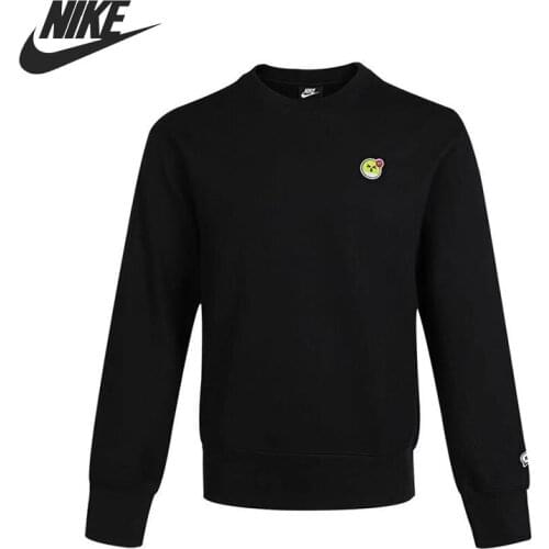 Original New Arrival NIKE M NSW AIRMOJI CRW FLC SNEEZE Mens Pullover Jerseys Sportswear
