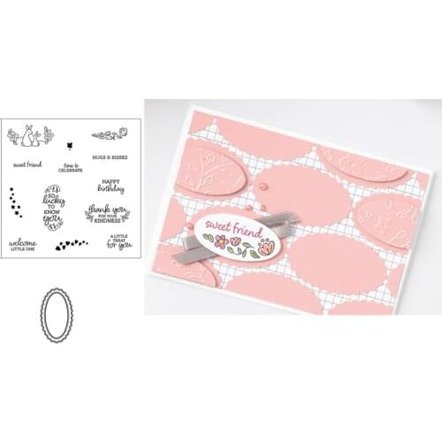 OVAL Metal Cutting Dies And Stamps Stencils for DIY Scrapbook Album Photo Embossing Handmade Decorations Making