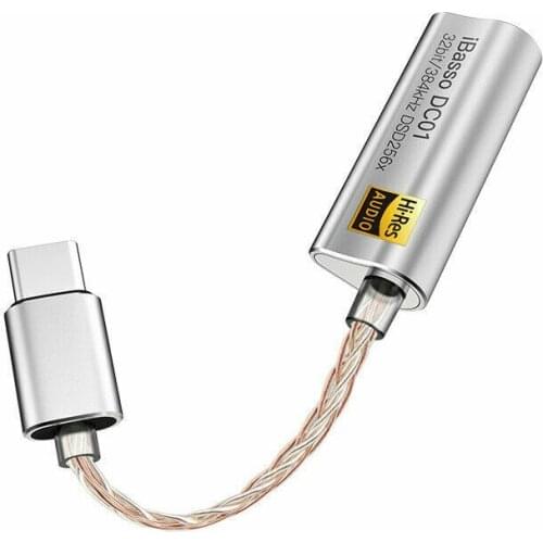 ​Portable Headphone Amplifier Adapter for iBasso DC01 DC02 USB DAC for Android PC Tablets 2.5mm 3.5mm HiFi HiRes Adapter Type-C
