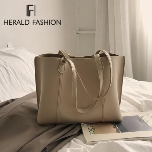 Tassel Large Solid Color Women Handbags PU Leather Women Shoulder Bags Designer Women Messenger Bags Ladies Casual Tote Bags