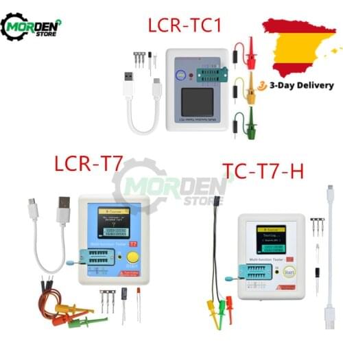 TC-T7-H TCR-T7 LCR-TC1 Transistor Tester Multimeter Diode Triode Capacitance Meter Capacitor Resistor Transistor Dropship