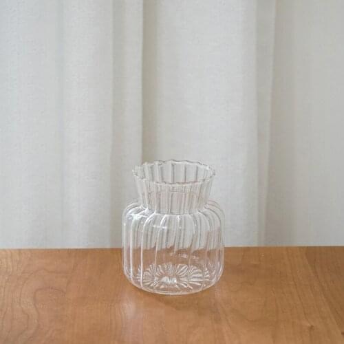 Flower Vase for Modern Home Decor Glass Vase Small Terrarium Glass Containers Table Ornaments Floral Plant Vase