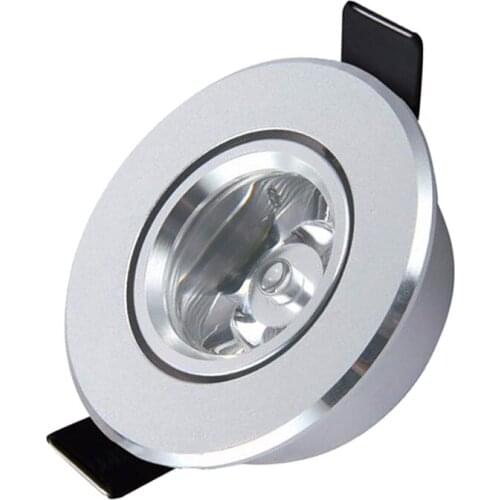 1W LED Recessed Downlight 110V 220V Dimmable LED Ceiling Fixture Interior Home Living Room LED Spot Downlight 3w Spot LED bulbs