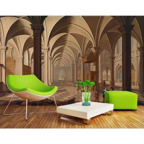 Custom photo wallpaper 3d murals wallpapers Classical architecture decorative painting TV backdrop wall papers home decor