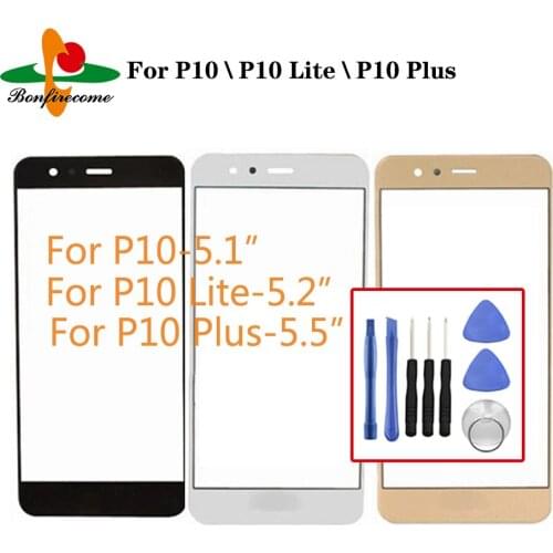 Replacement LCD Outer Lens Glass Front Screen Panel For Huawei P10 / P10 Lite / P10 Plus Front Glass