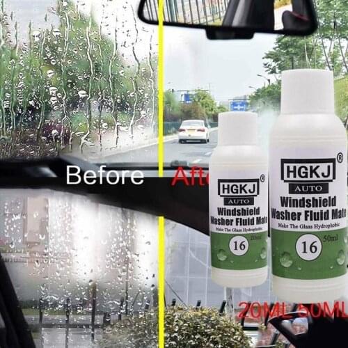 HGKJ 16 20ml/50ml Super Hydrophobic Glass Water Hydrophobic Additive Windshield Washer Fluid Mate for Glass Washing