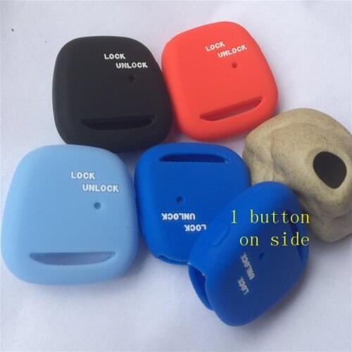 1Button silicone rubber car Key Shell Case Cover For TOYOTA Altezza wish Carina Estima Harrier Previa Corolla Celica key