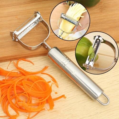 Fruit Peeler Stainless Steel Kitchen Potato Peeler Metal Carrot Grater Slicer Shredder Vegetable Peeler Kitchen Tools 1PCS