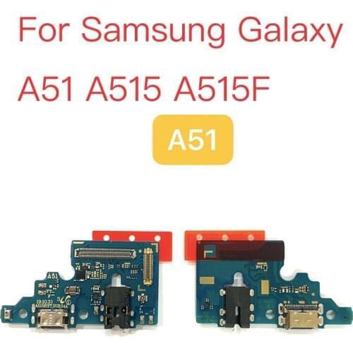 1pcs Charging Port Board For Samsung Galaxy A51 A515 A515F A71 A715 A715F Mobile Phone Flex Cables Replacement USB Charger Dock
