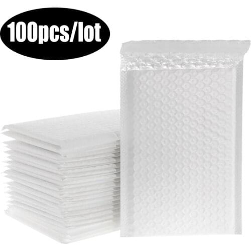 100 PCS/Lot White Foam Envelope Bags Self Seal Mailers Padded Shipping Envelopes With Bubble Mailing Bag Shipping Packages Bag