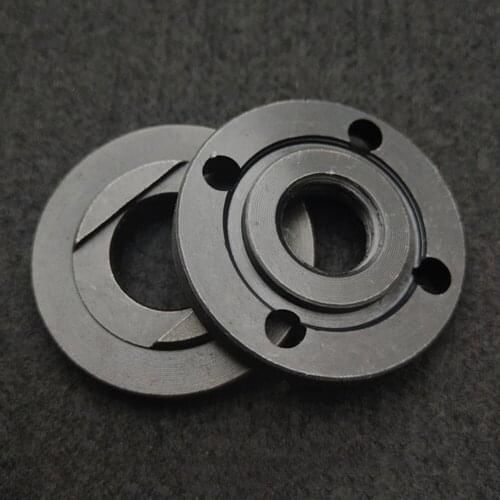 2 Pcs Flange Nuts Inner Outer Locking Nut Set M14 Thread Replacement Parts For Power Tools Electric Angle Grinder Accessories