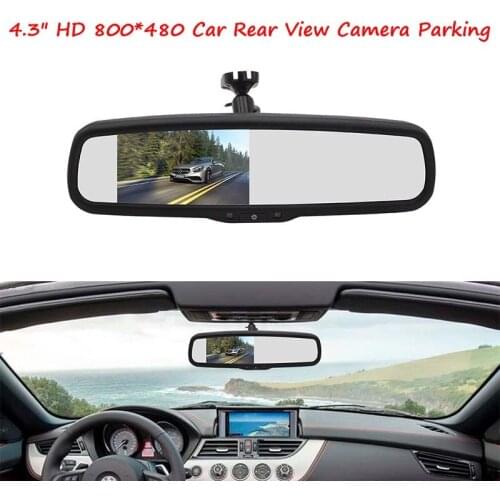 4.3" HD 800*480 Car Rear View Camera Parking Assistance Car Video Player Interior Rear View Mirror Replacement Monitor
