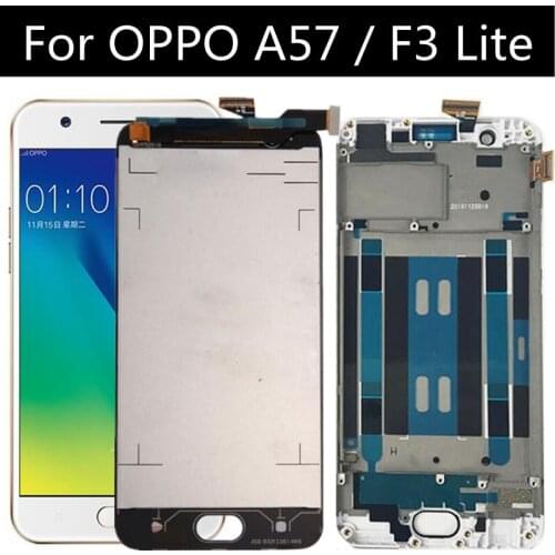 5.2 inch For OPPO A57 LCD LCD Display+Touch Screen Digitizer Assembly Replacement For OPPO F3 lite LCD