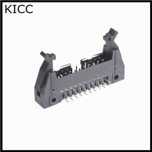 5* Ox Horn Socket DC2-10P 2.54mm Bend pin Horn hook PCB Connector