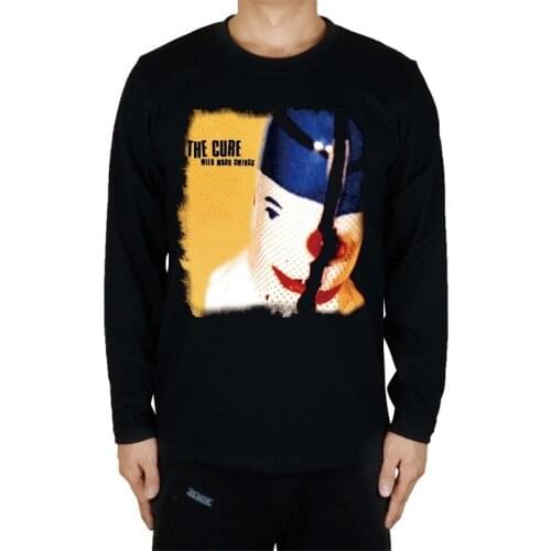 8 designs Vintage The Cure Punk Rock Black T shirt 3D art clown joker Heavy Metal print Tshirt men women long full sleeves tee