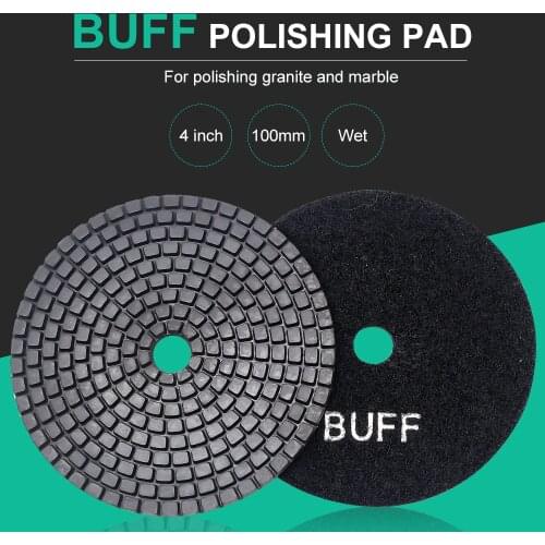 Free shipping DC-BAWS02 wet black buff polishing pad 4 inch 100mm for polishing granite and marble