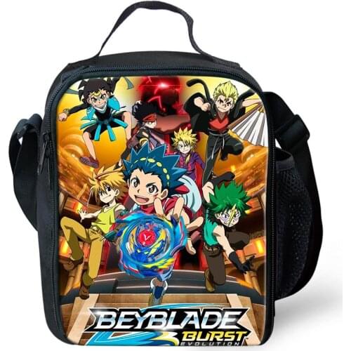 Beyblade Burst Game Anime Boys Lunch Box Bags For Girls Picnic Bag Outdoor Lunch Box Kids Food Container Organizer Bento Box