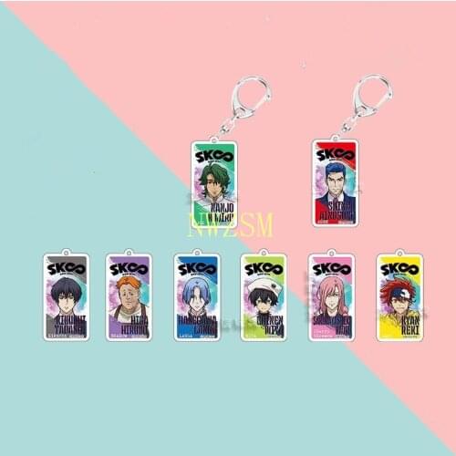 Anime SK8 the Infinity MIYA LANKA Cute Expression Keychain Cartoon Acrylic School Bag Itabag Pendant Keyring Toys Xmas Gifts