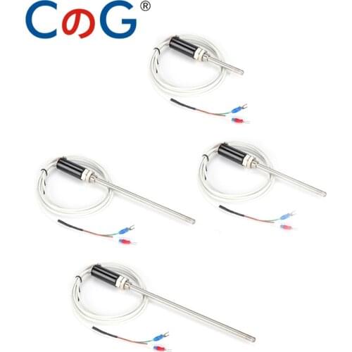 CG WRNT-03 M12 1m 2m 3m 5m K J Type Wire Cable 50mm 100mm 150mm 200mm Probe Thermocouple Temperature Sensor for Temp Controller