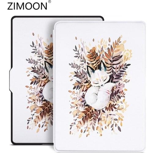 Print Case for Amazon Kindle 8th SY69JL 2016 Model PU Leather Smart Cover with PC Back Tablet Cover E-book Case for Kindle 8th
