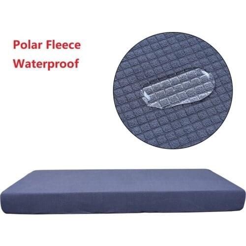 Polar Fleece Waterproof Sofa Cover Solid Color High Elastic All-inclusive Sofa Cushion Cover Anti-slip Couch Covers for Sofa