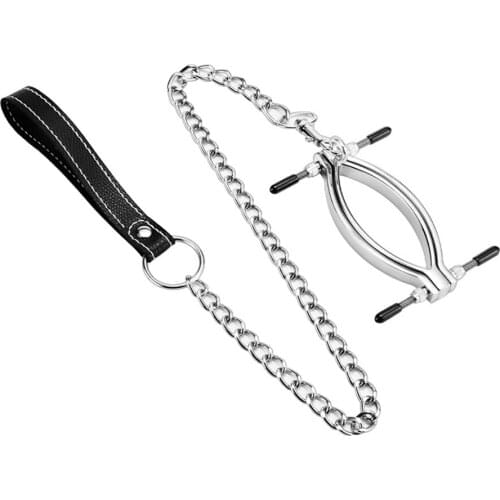 Labia Clip Clitoris Clamps Adult Games Clitoris Stimulator Teasing G-spot Massage Stainless Steel Sex Toys For Women Sex product