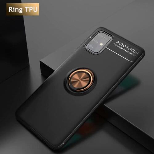 For Samsung Galaxy M21 M31 M51 M31S A51 A21S A50 A31 A71 A30S A30 Magnet Ring Soft TPU Case Cover For Samsung M A 21 31 51 71 50