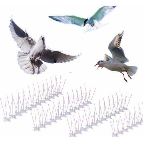 Hot selling 0.5M-9M Bird Pigeon Repeller Stainless Steel Pigeon Nails Anti-Bird Anti-Dove Spikes Pest Control Orchard Bird