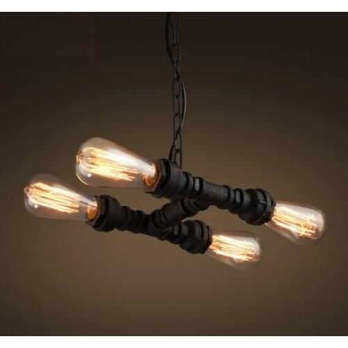 Nordic Loft Style Water Pipe Lamp Retro Edison Pendant Light Fixtures Vintage Industrial Lighting For Dining Room Lamparas