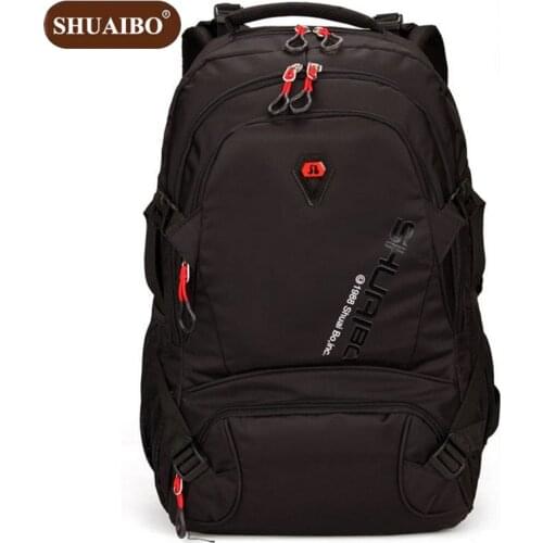 Shuaibo 15.6 Inch Computer Bag High-quality Mens Backpack Large Capacity School Bags Women Oxford Backpacks Z647