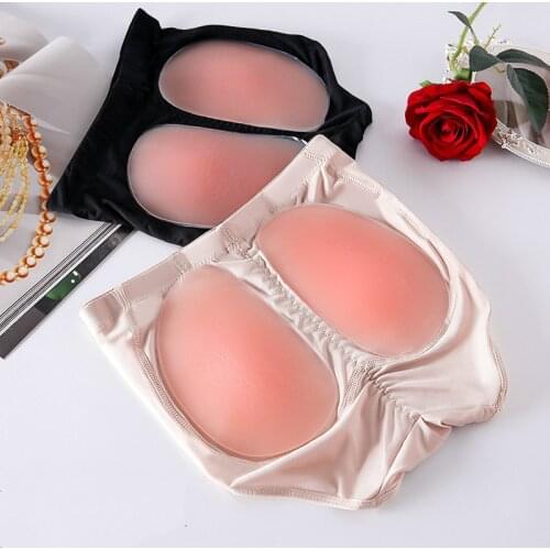Women Removable Silicone Pads Panties Fake Ass Enhancers Butt Lifter Shaper Breathable Mesh Control Thigh Underwear