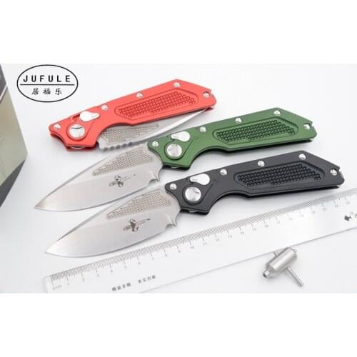 JUFULE MTKillswitch Strider D2 blade Aluminum handle outdoor tactical camp hunt EDC tool folding dinner kitchen knife