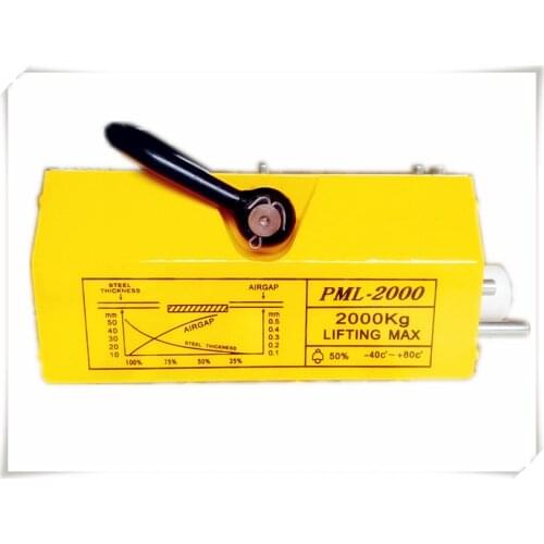 2000 KG Steel Magnetic Lifter Heavy Duty Crane Hoist Lifting Magnet 4400lb