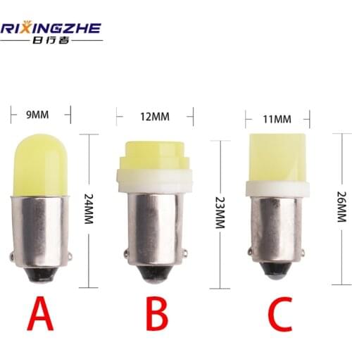 RXZ BA9S LED T11 T4W 363 1895 233 super bright Round 3D COB LED Car License Plate Light Bulb Auto Lamp marker light DC 12V