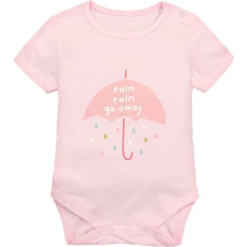 Y424 free shipping New summer newborn triangular clothes girl baby pink umbrella short sleeve Bodysuits clothing Baby clothes