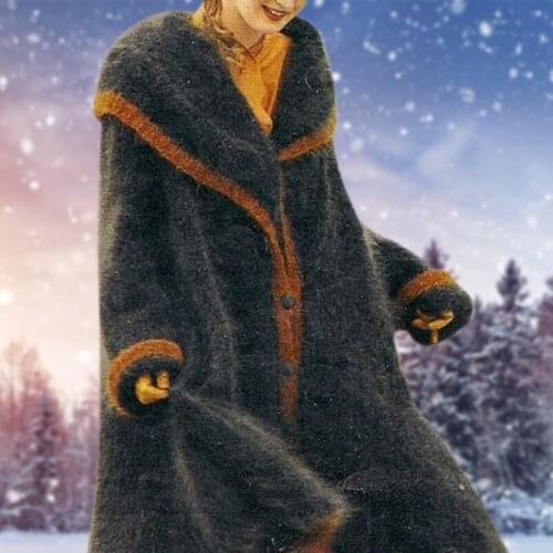 Winter Autumn Vintage Loose Hooded Coat 2021 Ladies Korean Single-Breasted Long Coats Women Casual Cardigan Outwear