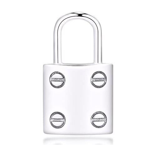 Lock Your Promise Necklaces 100% 925 Sterling Silver Jewelry Free Shipping