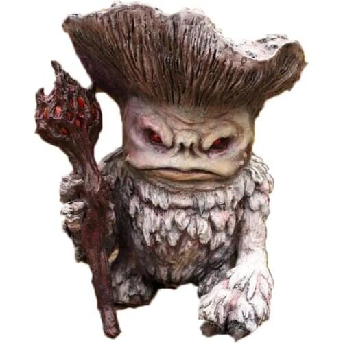2021 Fairy Mushroom freak Shaman Wizard Troll Resin Garden Ornament Yard Lawn Garden Decoration Home Decoration Child Gift