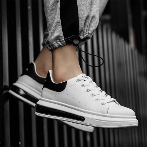 2021 High-Quality Fashion Spring New Brand Lace Up Men Leisure Flat Shoes Heel Platform Sport Jogging Walking Shoes