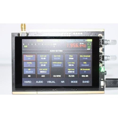 50K~200MHz 400~2GHz Malachite Receiver SDR Software Radio DSP All Mode Receiver AM SSB NFM WFM Analogs Modulation