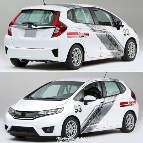 Car stickers For Honda Fit GK5 JAZZ 2014-2019 body appearance stickers new Fit GK5 body decoration modification stickers