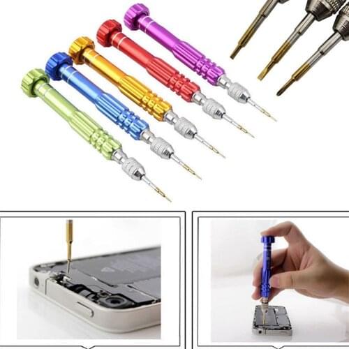 Free shipping 5 in 1 Repair Open Tool Kit Precision Screwdrivers Set of Tools Screwdriver For iPhone 4 5 6 6s Samsung Galaxy