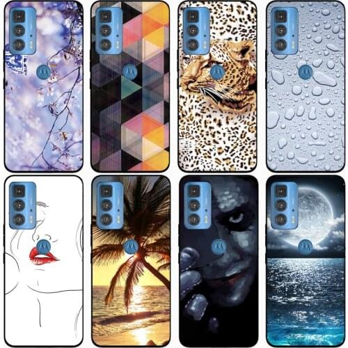 For Moto Edge 20 for Edge 20 Lite Case Rose Wolf Cute Patterned Cover Soft Silicon Phone Case for Edge 20 Pro 2021 Top Quality