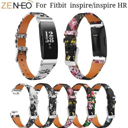 For Fitbit Inspire HR Wristband Bracelet Strap for Fitbit Inspire Fitness Tracker leather watchband Accessories