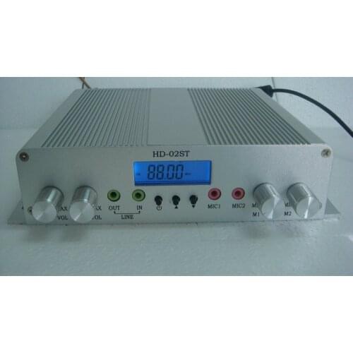 HD-02STA 15W LCD digital stereo high-power FM transmitter with GP antenna kit