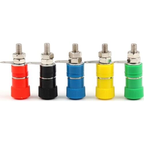 Areyourshop Hot Sale 20 Pcs Binding Post Speaker Terminal Cable For Banana Plug Length 33mm