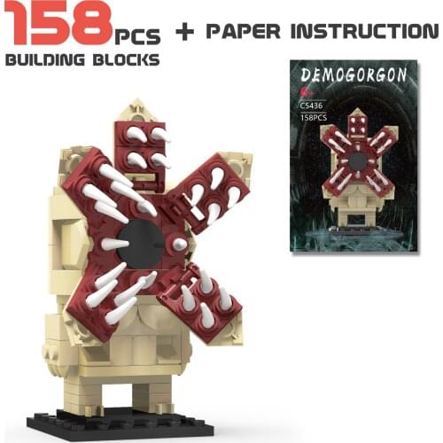 2021 New Toy Gifts Strangers Things Bricksheadz Demogorgons Collection Mini Building Blocks Cartoon Characters Assemble