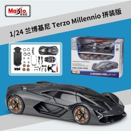 Maisto 1:24 Lamborghini DIY Terzo Millennio sports Assembled simulation alloy car model crafts decoration collection toy tools